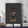 Basketball Star Canvas pintando arte Funny Sports Player Poster e impressões de arte de parede para a decoração de casa de garoto Cuadros wo6