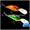 Betar lockar 1 datorer flytande crankfish bete fiske locka wobblers 9 cm 14g 3d ögon ryck konstgjord hård bas pesca karp droppe daliv dhasq