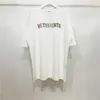 Mäns t-shirts god kvalitet Nya strass Vetement Black T-shirt Män Vetements Casual Women Tees VTM Oversize Shirts Menskläder