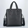 Briefcases High-End Cowhide Men's Briefcase Genuine Leather Business Handbag Vertical Fashion Large Capacity Tote Office Bags