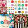 Dekorativa blommor kransar diy papper blommor bakgrund vägg 30 cm nt rose bröllop fest dekor droppe leverans hem trädgård festlig suppl otk2p