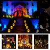 Altre forniture per feste di eventi Halloween Decorazione 3D LED LED Posta di cranio Luci a batteria solare per il percorso per il giardino da giardino da giardino da giardino 230816