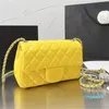 2023 Flap Sac Diamond Ball Color Couleur Prime Patent Cuir Classic Plaid Chaîne crossbody Sac Luxury Designer Dames One épaule sacs à main Mini