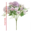 Decoratieve bloemen 1 Bouquet Artificial Daisy Flower Fake Silk Rose Wedding Party Vazen Decoratie Decoratie Home Slaapkamer Tafel ornament