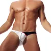 Underbyxor mäns sexiga t underkläder mjuka och andningsbara silkesparent jockstrap färgglada