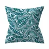 Kuddefodral 45x45cm Blue Green Geometric Stripe Printed Cushion Cover for Home Living Room SOFA DECORATION CHOVER HKD230817