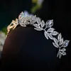 Wedding Hair Jewelry Bride Crown cyrkon Tiaras Tiaras Opaska ślubna