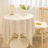 Tkanina stołowa japońska bawełniana bawełniana bawełniana obrus Małe świeże biurko ozdobione kawą