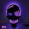 Masque brillant Terror Face fantôme Halloween Ball Props Skull One Eyed Pirate Mask LED Flash Mask