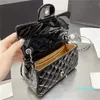 2023 Flap Sac Diamond Ball Color Couleur Prime Patent Cuir Classic Plaid Chaîne crossbody Sac Luxury Designer Dames One épaule sacs à main Mini