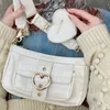 Evening Bags Fashion Kawaii Lolita Shoulder Bag Women PU Leather Candy Color Sweet Cute Crossbody With Coin Purse Handbags Wallet 230817