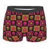 Sous-pants Custom Grunge Star Skull Imprimé sous-vêtements Men Homme Breathbale Boxer Briefs Shorts Soft for Mas
