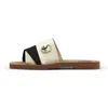 Дизайнерские сандалии древесные сандалии для женщин мулы Feems Flat Murs Slides Wedge Sandles Beige Белый черный розовый холст -тапочки Женские летние сабо.