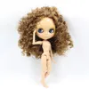 Dolls ICY DBS Blyth Doll Serires NoBL0623 Curly Brown hair JOINT body burning skin 16 BJD ob24 anime girl 230816