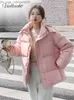 Parkas pour femmes MEILLY DOLPHIN AUTOMNE FEMME CHOOD COODED CALLAR Collier Solide Veste gonflable Veste à fermeture éclair pour femmes en coton lâche Z230817