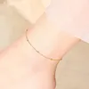 Anklets NYMPH Genuine 18K Gold Anklet Pure AU750 Yellow White Rose Gold Fine Jewelry for Women Luxury Gift J500 230816