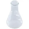 250 ml de vaso de ánimo de laboratorio de vidrio espesado en espesas Borosilicato de fondo plano matraz equipo de laboratorio de laboratorio