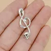 100Pcs Skull Music Musical Note Charm Pendant Connector For DIY Necklace Bracelet Jewelry Making Findings A-802