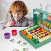 Sportspielzeug Babykinder Farbklassifizierung Cup Montessori Frühschulgemüse Gemüse Früchte Zählen Sie Form Matching Farm Vorschulspiel 230816