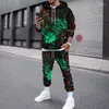 Men's Tracksuits Autumn Winter Outfit Men Tracksuit Hoodie Sets Camouflage Clothing Tactical Sweatshirts Pants 2Piece Oversized Hooded Sport