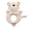 Newborn Baby Rattles Rabbit Bear Grab Ability Training Toys Infant Stroller Bed Hanging Bell Plush Dolls HKD230817