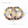 Brosches Fashion Hollow Circle Round Emamel Brosch Shawl Clip Scarves Broche Double For Women Presenttillbehör Partihandel