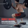 القفازات الرياضية 3pcsset القرفصاء القرفصاء كتلة قابلة للتعديل غير القابل للتعديل المنحدر Deadlift Calf Slant Slant Poard for 230816