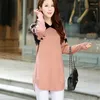 Women's Sweaters Turn-down Collar Sweater Dress Women Pullover Medium-Long Print Basic Ropa Mujer Wool Cashmere SW519