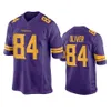 Minnesota''Vikings''Men 3 Addison 19 Adam Thielen 18 Justin Jefferson 8 Kirk Cousins Maglia da gioco personalizzata viola da donna giovanile viola