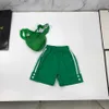 Designer Baby Clothes Kids Tracksuits Taille 110-160 cm T-shirt et shorts imprimés en trois dimensions linéaires