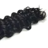 YAOJISUDAJI Deep Weave Bulk Braiding Hair Human Hair Micro Braids Mixing length 50g Each Bundle Natural Black Color
