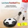 Balloon inomhus elektronisk luftkraft Soccer Ball Disc LED -lampor Flashing Hover Football Training Balls Toys Gifts 230816