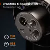 الميكروفونات الخمونة USB XLR ميكروفون ديناميكي مع التحكم في وحدة تخزين مقبس سماعة رأس الصدمة لجهاز الكمبيوتر الشخصي أو تسجيل بطاقة الصوت K688 230816