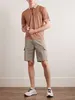 Projektant Men Shorts Summer włoski design swobodny krótkie spodnie Loro fortepian prosta noga bawełniana i lniana ładunek krótkie