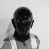 Party Masks Personlig svart Cyberpunk Mask Cosplay Mechanical Sci Fi Gear Helmet 230816