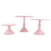 Baking Tools 3 Set Cake Stands Easy To Assemble Elegant Retro Style Beautiful Decoration Home Metal Stand For Birthday