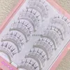 False wimpers 5pairs natuurlijke lagere valse wimpers Japanse stijl dunne band wispy lashes extensie Koreaanse mode cosplay make -upproducten hkd230817