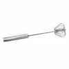 2024 Semi-Automatic Egg Beater 304 Rostfritt stål Egg Wisk Manual Handblandare Självvridande ägg Stirrer Kök Tillbehör Äggverktyg Partihandel