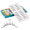 Falska ögonfransar 10 par Little Devil Manga False Eyelashes Thin Transparent Stems Soft Natural A-Type Fairy Eyelashes Makeup Söt HKD230817