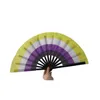 Party Favor Rainbow Folding Fans Lgbt Colorf Hand-Held Fan For Women Men Pride Decoration Music Festival Events Dance Rave Supplies Dr Dhsmt