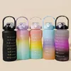 Water Bottles Sports Bottle Three-Piece Leak-Proof Gym Set Portable & Smart Frosted Shaker Plastic Drinkware