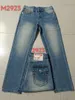 Jeans masculinos Long Troushers Mens True line line super religião Jeans Rous