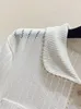 Frauenpullover elegant V Hals gestrickt Pullover Frauen 2023 Herbst Winter Casual Clothes Hohlkleidung aus schwarzen weißen Damen Langschläfe Top