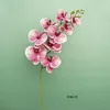 Dekoratif Çiçekler Silikon Pamuk 3d Baskı 9heads Büyük Phalaenopsis Yapay Kelebek Orchid Düğün Dekor Ev Partisi Düzeni Çiçek