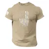 Heren t shirts met lange mouwen thermische shirt mannen zomer ons vlag logo casual fitness 3D geprinte heren gewoon bulk