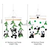 Baby Cribs Rattle Toys 0-12Months Wooden Baby Newborn pandaAnimal Shape Bed Bell Hanging Toys Bracket Baby Bed Toys Gifts HKD230817