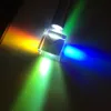 PRISMS DICHROIC Glass Cube Prism12.7mm Optiska färgprismor Laserkub för att dekorera födelsedagspresent Rainbow Glass Beam Combiner 230816