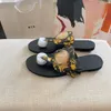 Дизайнерская сандаловая леди черная белая латексная скольжение на ботинках с коробкой мода летняя пляж