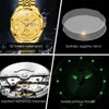 Otros relojes Oupinke Luxury for Men Diamond Automatic Mechanical Sapphire Mirror 50m impermeable a la marca original de la marca de moda de moda 230816