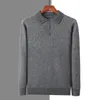 Herrenpullover Beliarst 2023 Herbst/Winter Kleidung Polo-Hemd Nerzkaschmere Pullover gestrickt